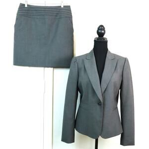 Gianni Bini Gray Mini Skirt Suit Business Corporate Work Career Office Siren 10
